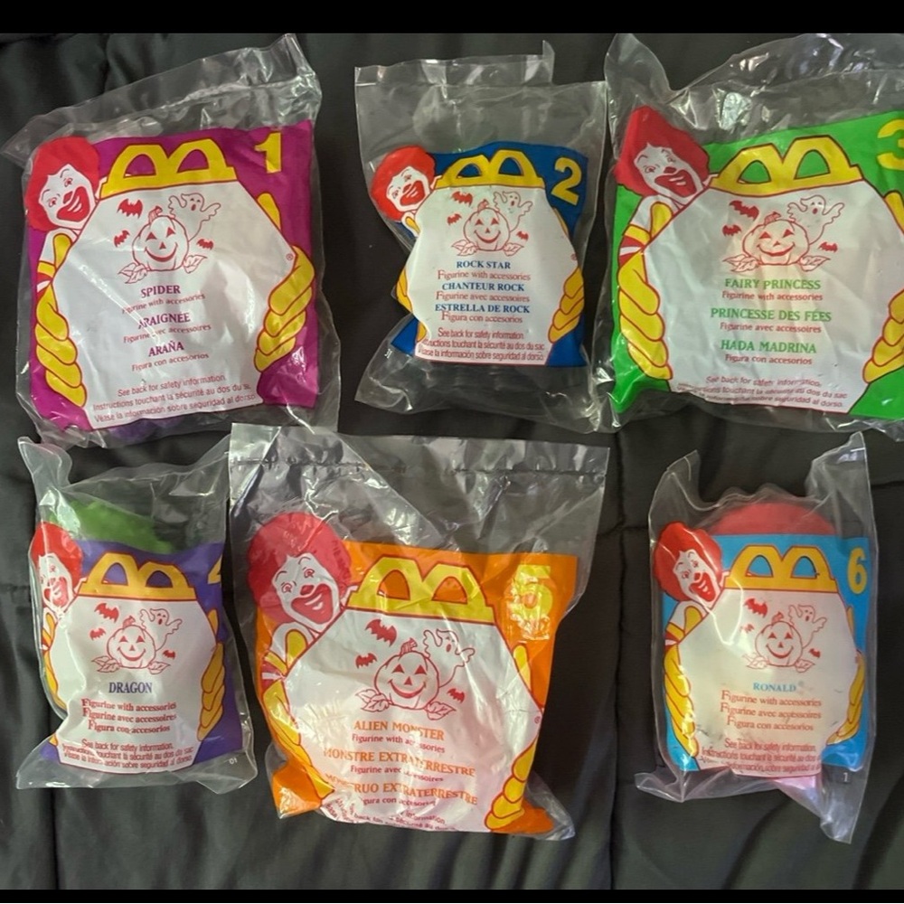 SEALED complete set of 1996 Halloween McNugget Buddies